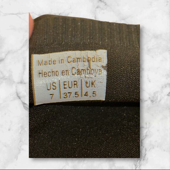 Aldo Black Sock Boot Bootie 7 Preppy Academia Pull On Square Toe Stacked Heel - Picture 7 of 7